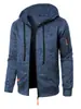 Nueva Sudadera con Capucha de Punto Jacquard Casual Deportiva para Hombre