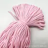 En Stock 5mm Poliéster Colorido Puntos Patrón Trenzado Cordón DIY Correa para Bolso Hecha a Mano Cuerda para Paraguas Llavero Cadena para Teléfono