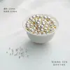 Cuentas Chapadas en Oro de 14K que Conservan el Color, Cuentas de Transferencia, Cuentas Pequeñas de Oro, Superficie Lisa Sólida, Accesorios de Cuentas Hechos a Mano para Joyería DIY, Cuentas Sueltas