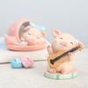 Cerdito perezoso, vida creativa, hogar, escritorio, niños, pastel de cumpleaños, artesanías de resina, regalo, decoración, adornos de resina