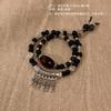 Pulsera de Cerámica Jingdezhen para Mujer Nueva Estilo Chino de Gama Alta Pulsera de Cuentas Estilo Étnico Moda Nacional Retro Pulsera para Mejor Amiga
