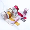 Pasador de Navidad Transfronterizo con Lazo de Cinta de Terciopelo de una Cara con Superficie de Terciopelo y Decoración de Terciopelo Dorado para Navidad