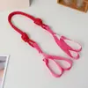 Bolsa de Compras Bordada Ecológica de Cadena de Bolas Estilo Japonés de Gama Alta Bolso Tote de Hombro de Nailon de Nicho para Mujer