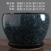 Juego de tres macetas de cerámica grandes para uso doméstico, sencillas y creativas, adecuadas para plantas verdes y suculentas, con platillo