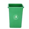 Contenedor de basura exterior con ruedas y tapa engrosada para saneamiento, Contenedor de separación de gran capacidad 240L para propiedad residencial