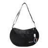 2024 Nueva Bolsa Casual Tipo Dumpling Transfronteriza Simple Moderna de Hombro Cruzada Estilo Coreano Estudiante Clase Viajero Bolsa de Lona