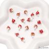 Colgante de aleación con gota de aceite, corazón de manzana, estrella de cinco puntas, colgante con cuentas, hecho a mano, DIY, casero, material para pulsera, collar, accesorios