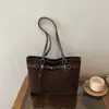 Outono 2026 Nova Moda Tendência Decoração com Cinto Toque de Luxo Grande Capacidade Versátil Bolsa de Ombro Bolsa de Mão Bolsa Tote Bolsa Transversal