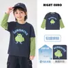 Camiseta de Manga Larga Rayada para Niños Camiseta Básica de Otoño Ropa Infantil Nuevas Camisetas de Otoño y Primavera