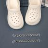 Novo buraco sapatos corrente PVC sapato corrente jardim sapatos corrente acessórios DIY jóias acessórios destacável saco corrente