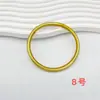 Pulsera de Silicona Brillante Europea y Americana Transfronteriza Nueva Placa Metálica Ligera Color Oro Foil 0.5 Pulsera de Silicona para Mujer