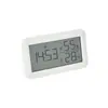 Reloj despertador simple de temperatura y humedad con pantalla LCD de pantalla grande, reloj de mesita de noche, diseño de reloj de venta caliente transfronteriza, doble uso para colgar y de pie