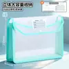 Bolsa de Almacenamiento con Broche Huajie, Bolsa Impermeable Engrosada para Documentos, Bolsa Transparente Resistente al Desgaste para Clasificación de Materias Estudiantiles, Bolsa Organizadora de Documentos