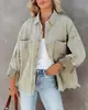 Nueva Chaqueta de Mezclilla de Manga Larga Estilo Europeo y Americano con Bordes Deshilachados y Agujeros para Mujer, Tendencia 2025 Estilo Amazon