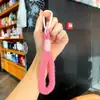 Lanyard de Felpa Corta para Teléfono de Muñeca, Llavero Tejido de Felpa Colorido, Accesorio para Bolso, Correa de Mano al por Mayor