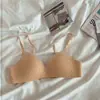 Peça Única Sexy Renda Acabamento Adolescente Roupa Íntima Fina Sem Costura Sem Aro Respirável Push-up Sutiã para Adolescente