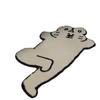 Envío Transfronterizo de Alfombra de Felpa para Mesita de Noche de Dormitorio Estilo Ins Conejo Acostado para Niñas, Alfombrilla Antideslizante y Absorbente de Agua