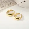 Pendientes de Geometría Minimalista Estilo INS Transfronterizos Europeos y Americanos para Mujer Moda Aleación de Lujo Ligero Hebilla de Oreja