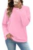 Sudaderas de Cuello Redondo para Mujer 2025 Suéter Holgado Camisa de Manga Larga a Cuadros Tops Suaves Ropa de Otoño para Dama