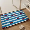 Alfombrilla de tierra de diatomeas para entrada de baño, absorbe el agua, se seca rápidamente, antideslizante, resistente a la suciedad, fácil de limpiar
