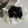 Scrunchie de Renda em Tela Coreana Novo Prendedor de Coque de Alta Qualidade Acessório Elegante para Rabo de Cavalo