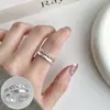 Anillo Versátil Sencillo para Mujer Artículo Popular de Xiaohongshu Exquisito Apilable Moderno Individual Abierto Ajustable Anillo para Dedo Estilo Mori Anillo para Dedo Índice de Moda