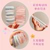 Anillo para el Cabello Línea Telefónica Azul Sal Marina de Yang Mi para Mujer Cola de Caballo Alta Cuerda para la Cabeza que No se Derrumba Cuerda para el Cabello de Alta Elasticidad Accesorios para el Cabello Gomas