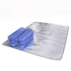 Tapete de alumínio dupla face à prova de umidade, ideal para camping, barracas, piqueniques e outras atividades ao ar livre. Impermeável e isolante, perfeito para pausas para almoço na praia.