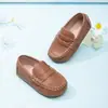 Zapatos Planos de Cuero para Mujer, de Ponerse, Cosidos a Mano, Suela Antideslizante Suave, Color Sólido, de Venta Caliente para Primavera y Otoño, Transfronterizos, Comercio Exterior, Cómodos y Ecológicos