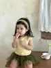 Ropa de Verano para Bebé Estilo Delgado Ropa Infantil 2026 Nuevo Verano Estilo Coreano Ropa Infantil Conjunto de Camiseta de Manga Corta y Falda de Gasa para Niñas