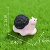 Simulação de paisagem em miniatura de joaninhas, caracóis e insetos; Decoração de jardim DIY; enfeites de mesa em miniatura