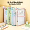 Bolsa de clasificación por materia de gran apertura, bolsa de archivo portátil de malla para estudiantes, bolsa de etiquetas para almacenamiento de libros de texto, exámenes, papelería