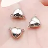 20 Tipos de Cierres Magnéticos de Aleación con Forma de Corazón/Esfera/Cilindro para Pulseras y Collares DIY, Cierres de Conexión Final, Accesorios de Joyería