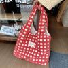 21081 nuevo chaleco de terciopelo gofrado Bolsa bolsa de mano gran capacidad para ir al trabajo simple estudiante mochila escolar