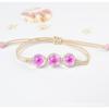 Pulsera de flor eterna de flor real nueva directa de fábrica estilo coreano pulsera de cuentas de vidrio de flor de cerezo seca fresca regalo