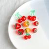 Colgante Acrílico Japonés Lindo Fruta Fresa Cereza DIY Joyería Hecha a Mano Aretes Pulsera Accesorios Material