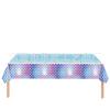 Mantel de fiesta de sirena de concha Traje Escamas de pescado de sirena Suministros para fiesta de cumpleaños infantil Mantel desechable
