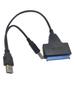 Venta al por mayor transfronteriza Adaptador USB3.0 a sata para disco duro de portátil 3.0 doble cable con orificio para fuente de alimentación CC línea easy drive