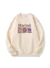 Sudadera Casual Holgada de Manga Larga con Estampado de Dibujos Animados, Diseño Nuevo para Otoño e Invierno 2025, Linda, Versátil, que Reduce la Edad, para Mujer