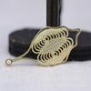 Accesorios para Joyería Hecha a Mano DIY Oro Real 24K Pasador de Novia Pasador de Fénix Colgante de Cobre Xiuhe Pieza de Flor Tocado B753