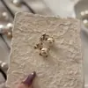 Pendientes de Perla y Circonita Personalizados de Lujo Ligero de Gama Alta Diseño Único Pendientes Versátiles Pendientes de Nicho Únicos Pendientes