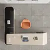 Escritorio ejecutivo pintado, escritorio de presidente, escritorio de oficina, estilo guerrero negro, diseño minimalista moderno, gama alta, escritorio de diseñador, escritorio de gerente de gama alta, escritorio ejecutivo grande