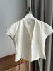 Talla actualizada estilo coreano elegante pequeño estilo Chanel cuello en V de un solo botón entallado a la cintura corto fino chaqueta mujer verano