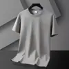 Camiseta de Manga Corta para Hombre del Fabricante Original, Unisex de Verano Moderna Simple Versátil Blanca Holgada Ropa, Camiseta de Color Sólido Moda