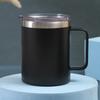 Taza de Acero Inoxidable de 12 oz Transfronteriza Taza de Oficina con Pajita y Asa Taza Aislada al Vacío para Coche para Exteriores Venta al por Mayor