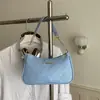 Bolso acolchado con cadena simple y elegante para mujer, nuevo estilo de verano en piel sintética PU, bolso de axila con detalles metálicos, bolso de hombro pequeño