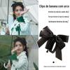 Filha rica! Veludo preto Rosa Bow Hairpin Retro Francês Top Clip Chanel Estilo Agarrar Acessórios para o Cabelo