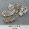 Hoja de ginkgo eucalipto hojas doradas acebo artificial bayas rojas flores artificiales venta al por mayor felicitaciones hojas de riqueza flores
