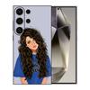 Funda para Teléfono Móvil Samsung S25 S26Ultra Chica Africana A54 Borde Recto TPU S23 Funda Protectora A70 Dropshipping