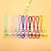 Llavero Acrílico de Estrella de Cinco Puntas con Cordón Color Caramelo Encanto para Estuche de Auriculares Decoración Fresca para Empaque de Bolsas de Pareja